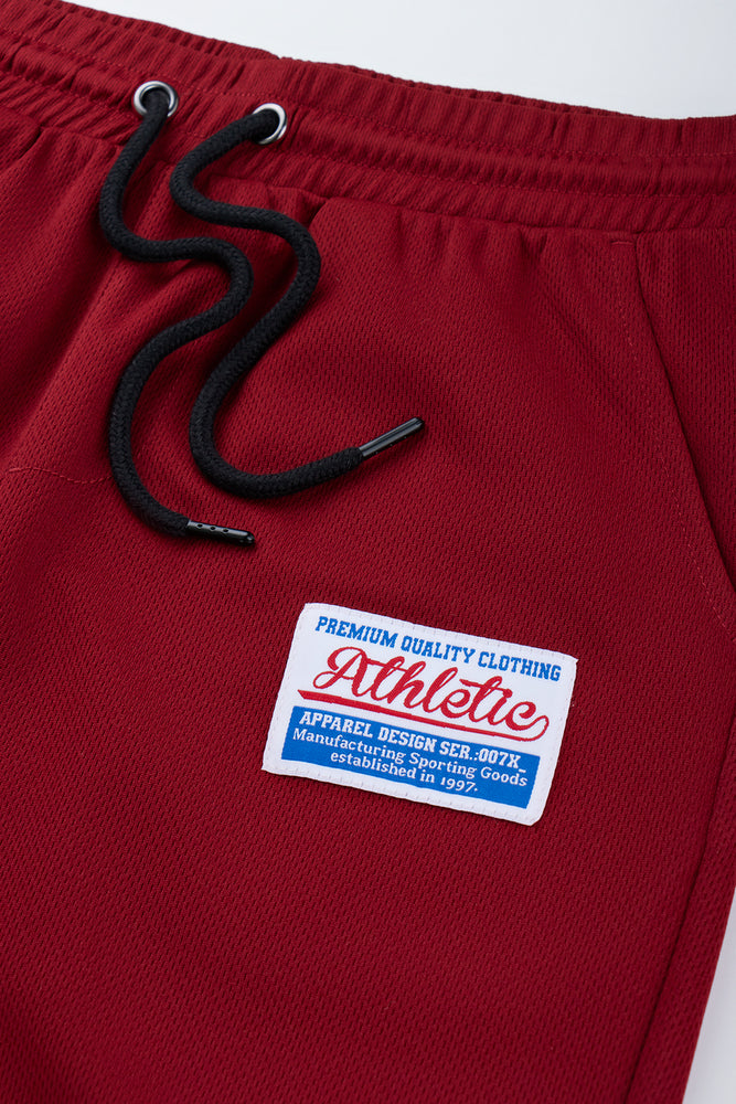 Burgundy Miami Basketball Shorts (1)