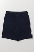 Navy Fleece Shorts (2)