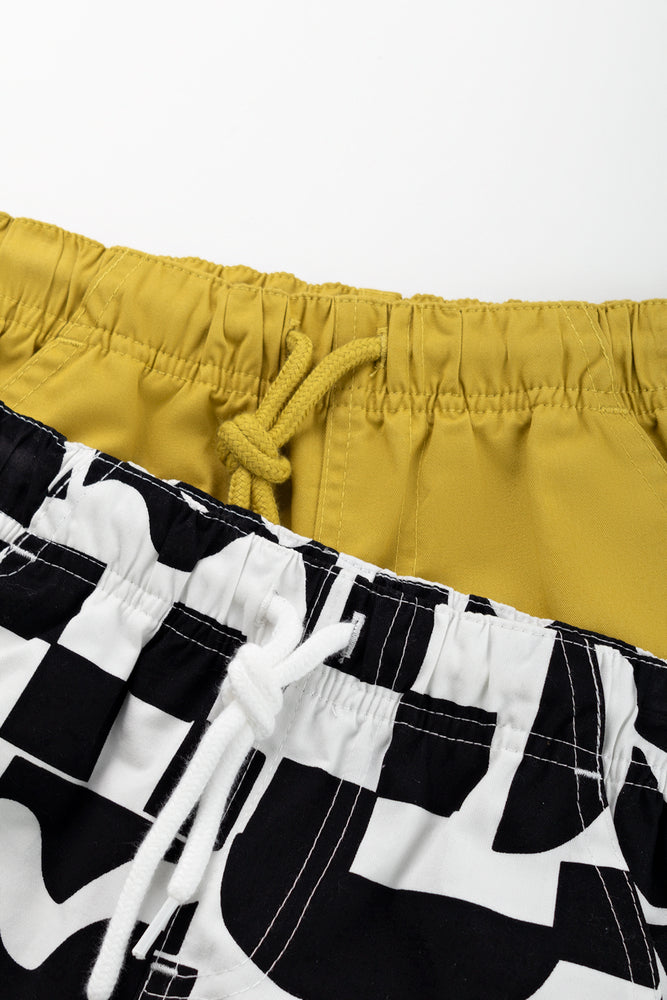 2 Pack Woven Casual Shorts (1)