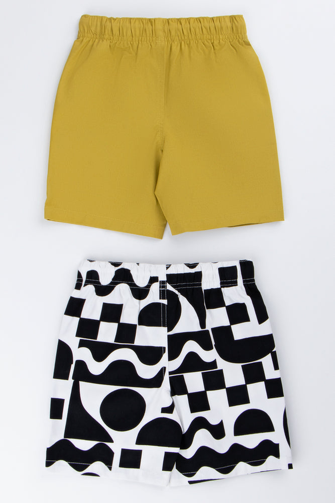 2 Pack Woven Casual Shorts (2)