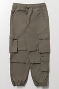 Khaki Technical Cargo Jogger Pants