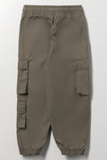 Khaki Technical Cargo Jogger Pants (2)