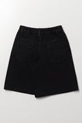 Black Denim Jort With Charm (2)