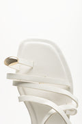 White Tonal Loop Sandals (4)