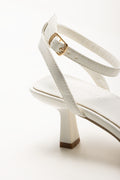 White Flower Heel Sandals (3)