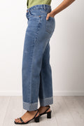 Blue Wide Leg Jeans (1)