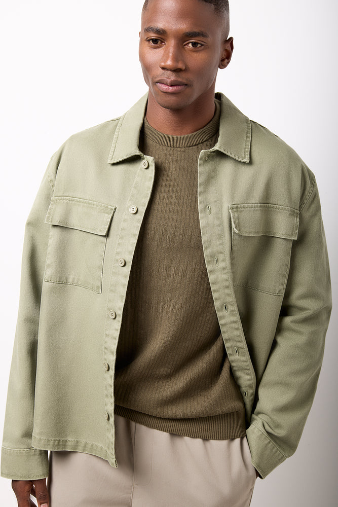 Washed Denim Fatigue Shacket (2)