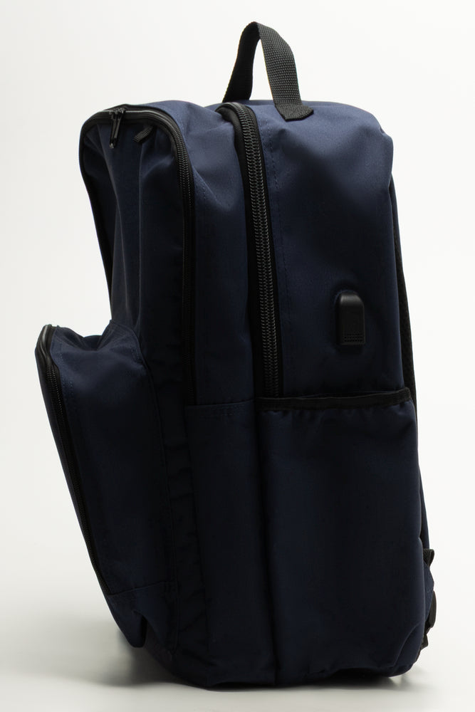 Navy Jumbo Laptop Backpack (1)