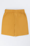 Ochre Poplin Casual Shorts (2)