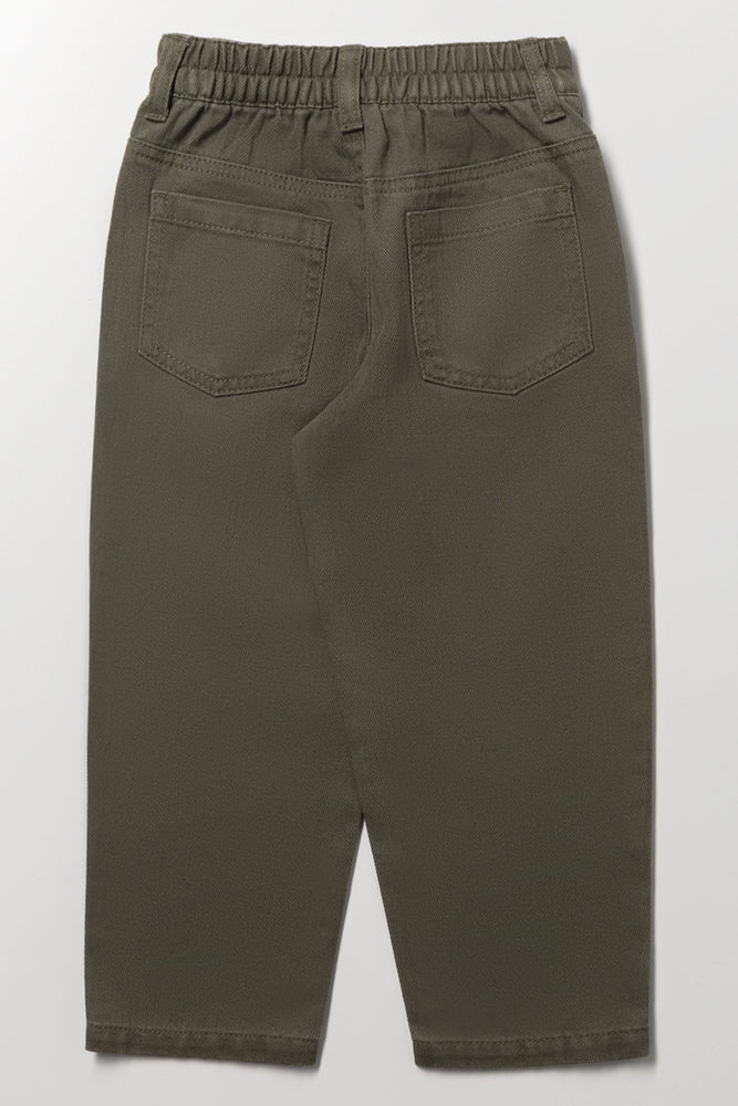 Dark Olive Herringbone Utility Pants (2)