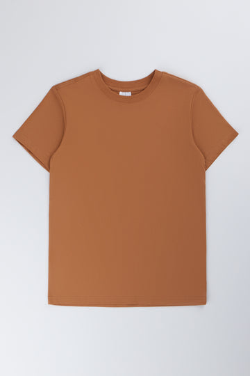 Plain Brown Short Sleeve T-Shirt