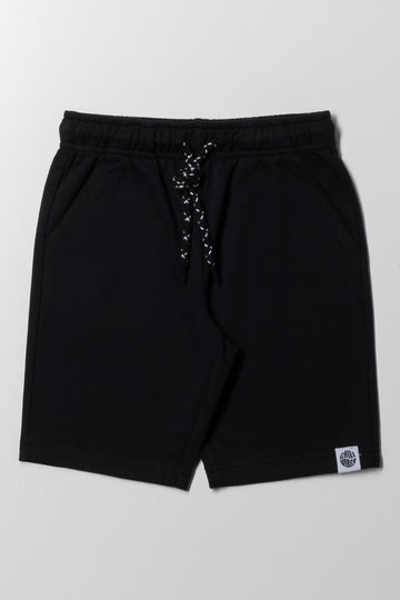 Black Versatile Knit Shorts