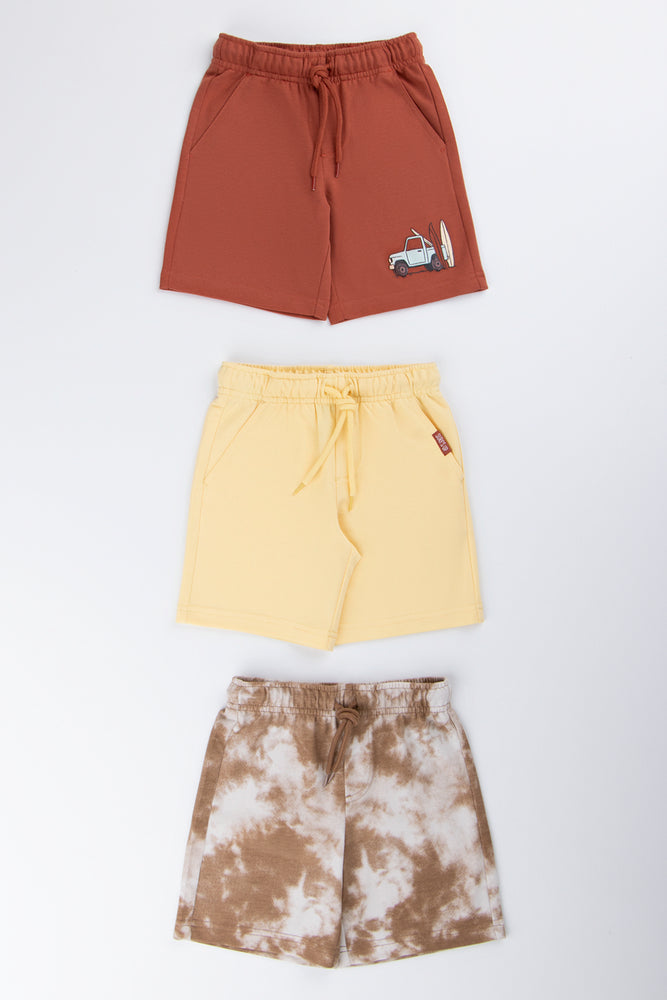 3 Pack Fleece Shorts Set