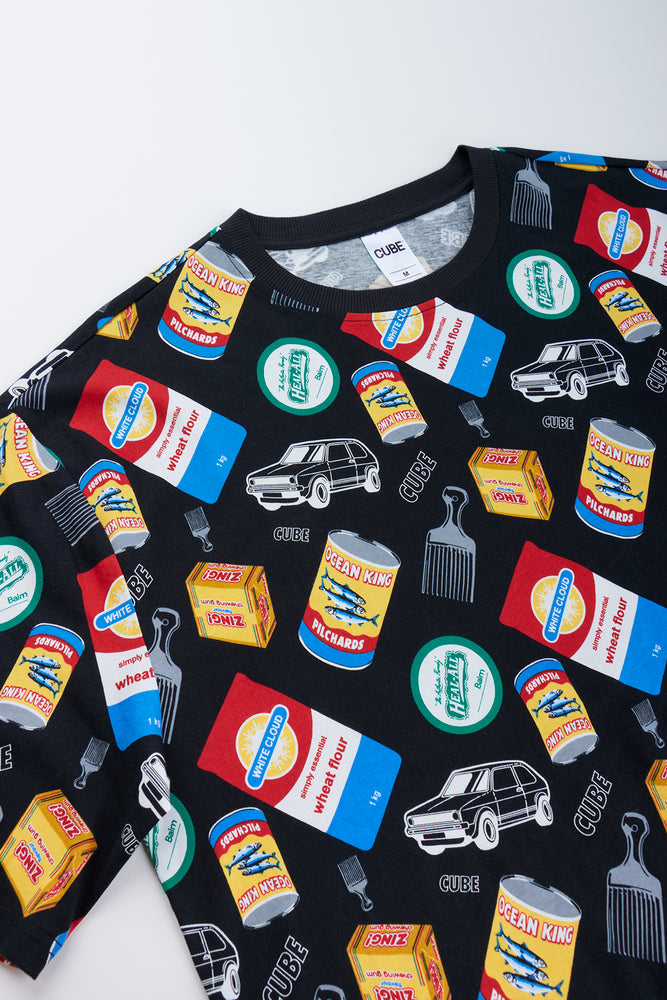 Black Oversized Graphic T-Shirt (1)
