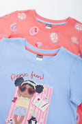 2 Pack Short Sleeve Picnic Print T-Shirt (1)