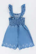 Indigo Embroidered Denim Jumpsuit (2)