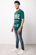 Forest Green Graphic Print T-Shirt (1)