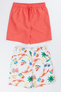 Coral Microfibre Shorts 2 Pack