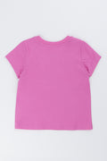 Pink Embroidered Flower T-Shirt (2)