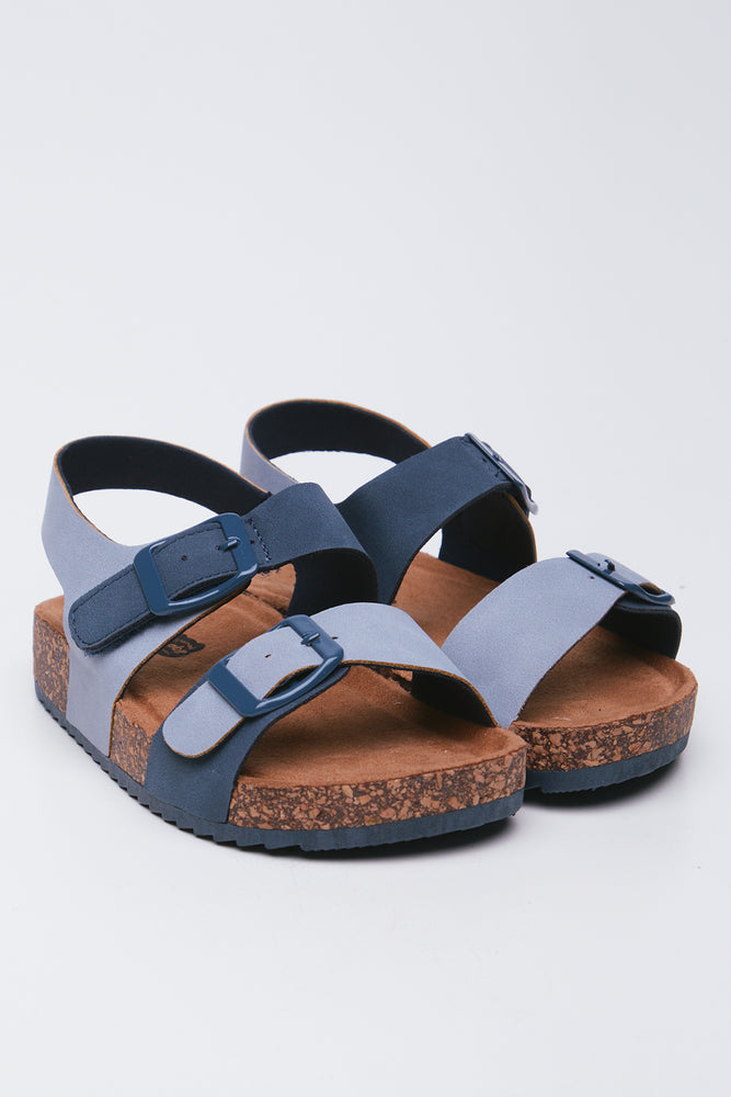 Blue Two Strap Health Sandals