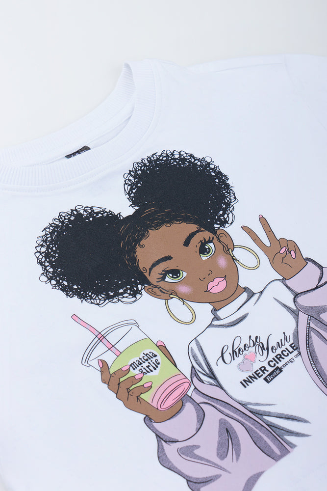 White Matcha Graphic Boxy T-Shirt (1)