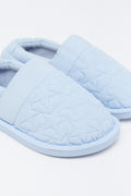 Light Blue Star Quilted Slippers (2)
