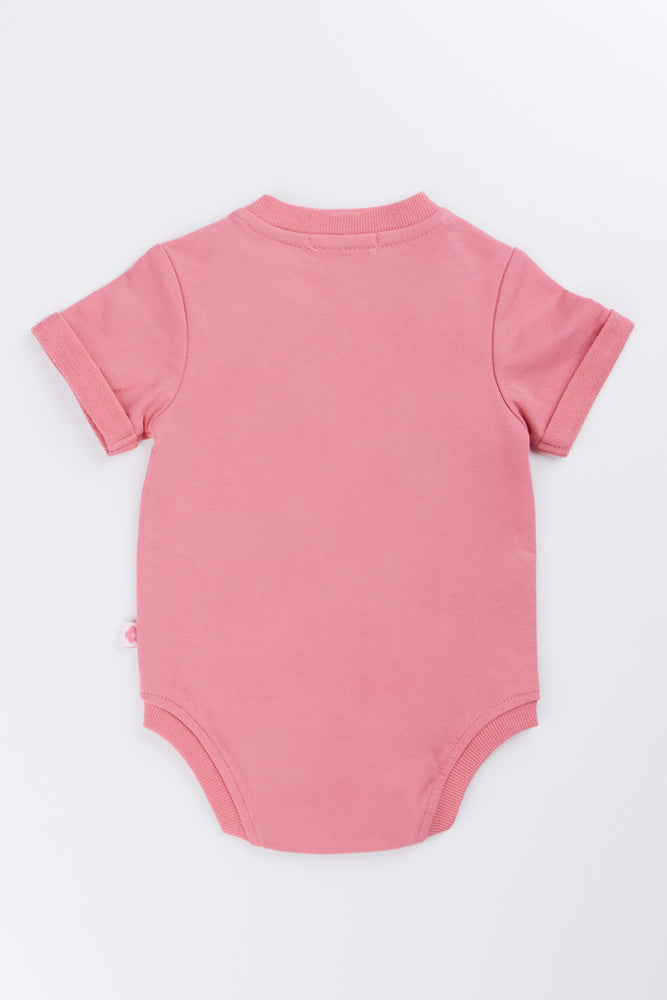 Pink Hello World Romper (2)