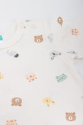 Cream Animal Print Romper (1)