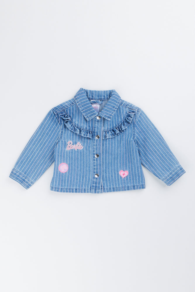 Barbie Stripe Denim Jacket