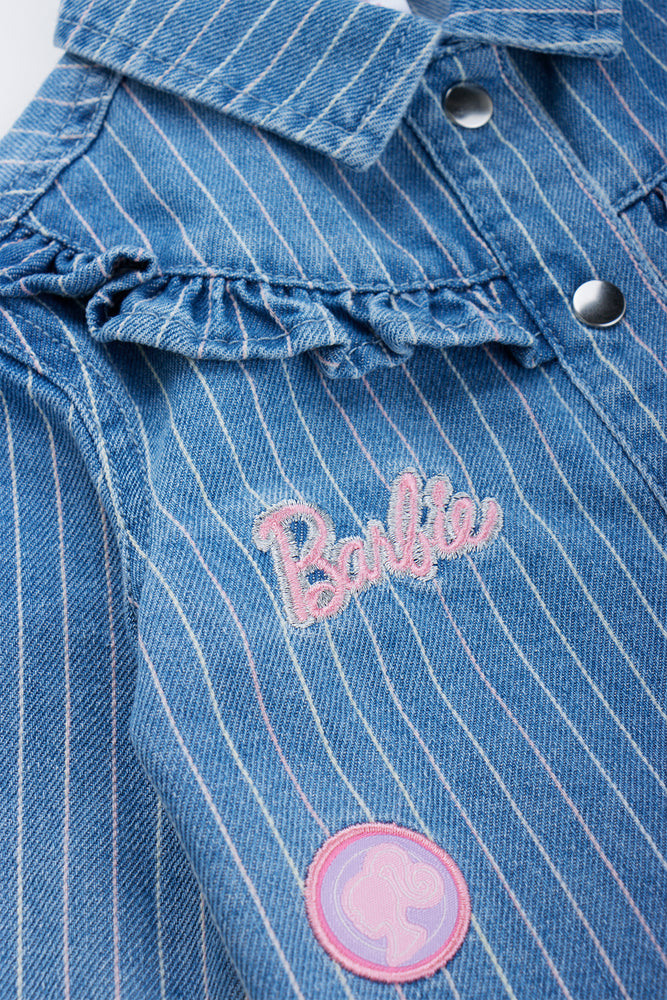 Barbie Stripe Denim Jacket (1)