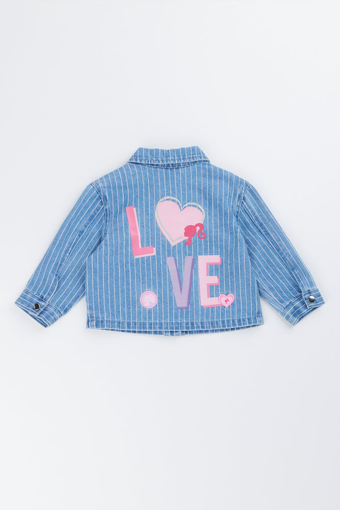 Barbie Stripe Denim Jacket (2)