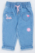 Blue Barbie Striped Jeans