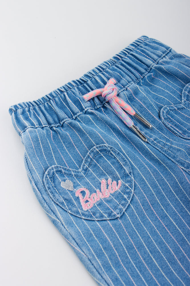 Blue Barbie Striped Jeans (1)