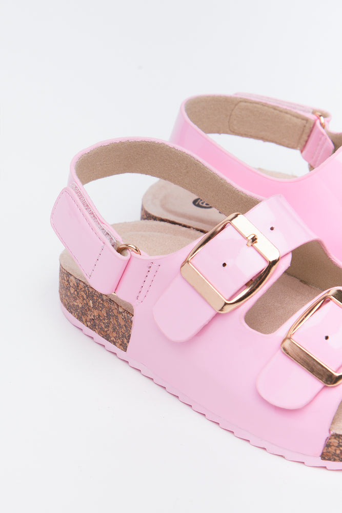 Pink Double Buckle Sandals (3)