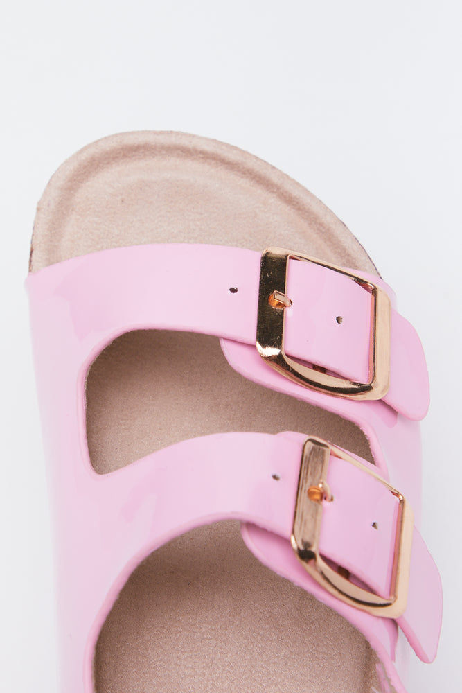 Pink Double Buckle Sandals (4)
