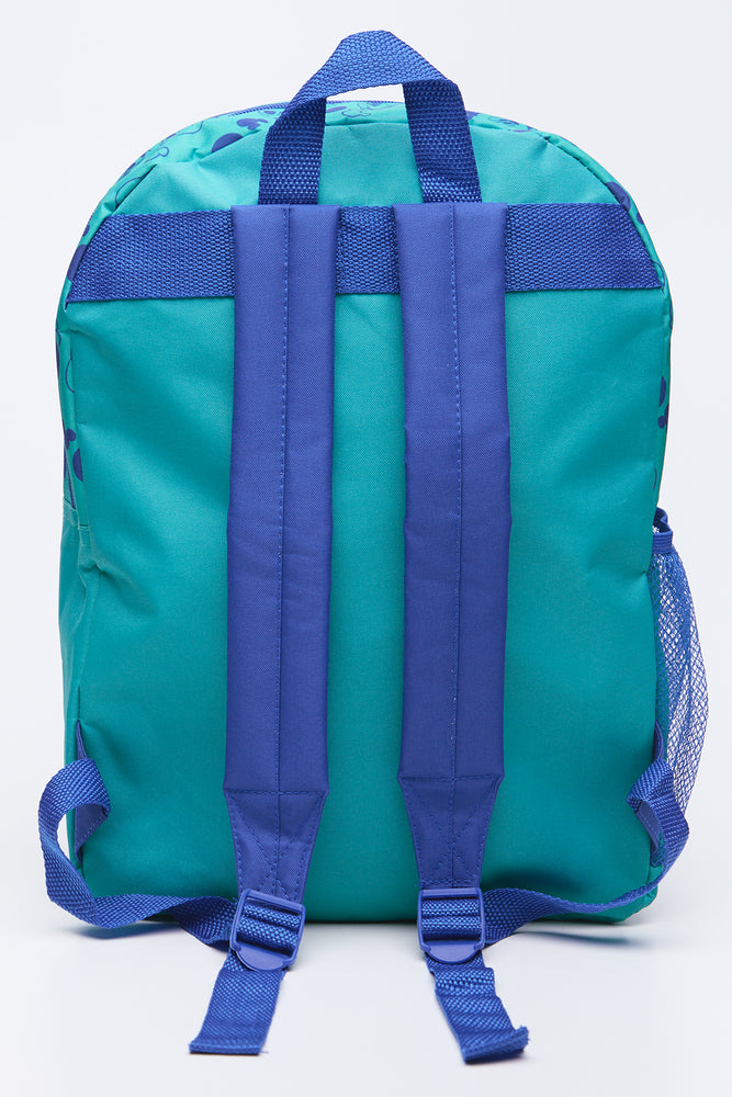 Green Mickey Mouse Front Pocket Backpack (1)