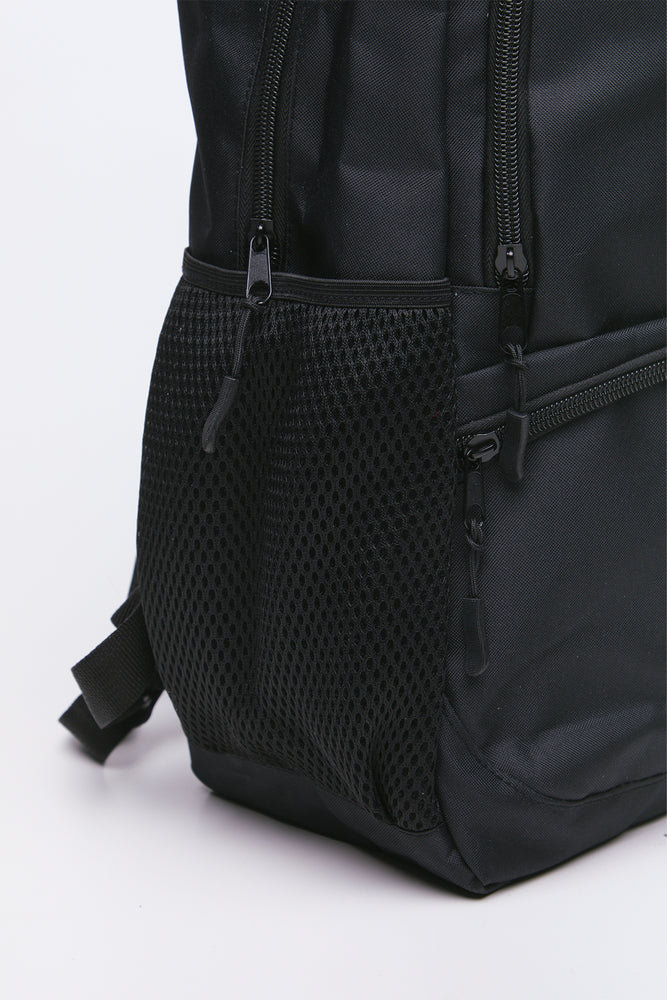 Black Double Zip Backpack (3)