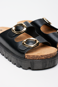 Platform Double Buckle Sandals (2)