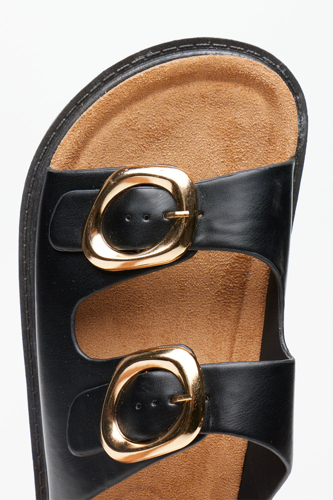 Platform Double Buckle Sandals (4)