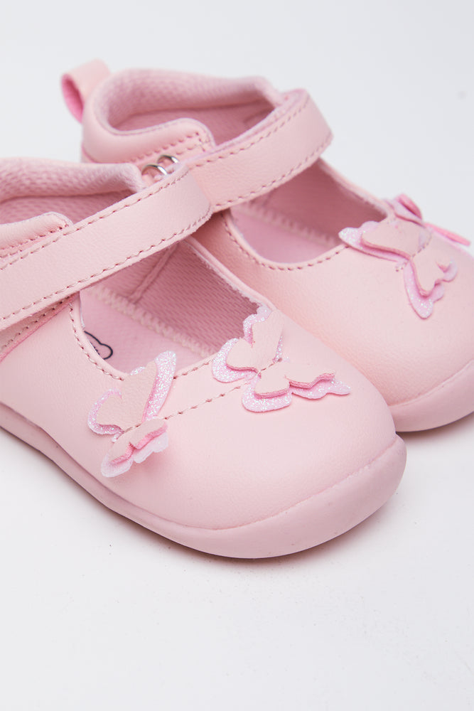 Pink Butterfly Mary Jane Shoes (2)