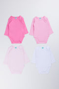 4 Pack Long Sleeve Bodysuits