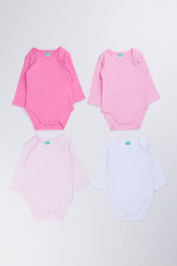 4 Pack Long Sleeve Bodysuits