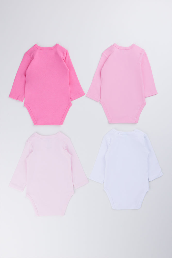 4 Pack Long Sleeve Bodysuits (2)