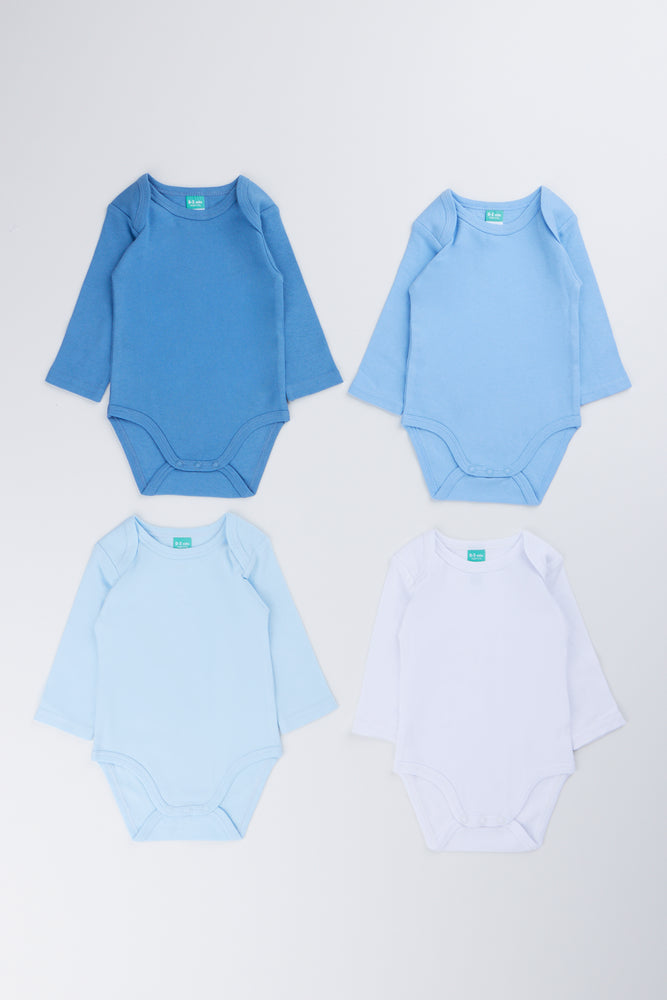4 Pack Long Sleeve Bodyvests