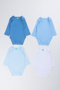 4 Pack Long Sleeve Bodyvests