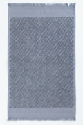 Grey Textured Fringe Guest Towel
