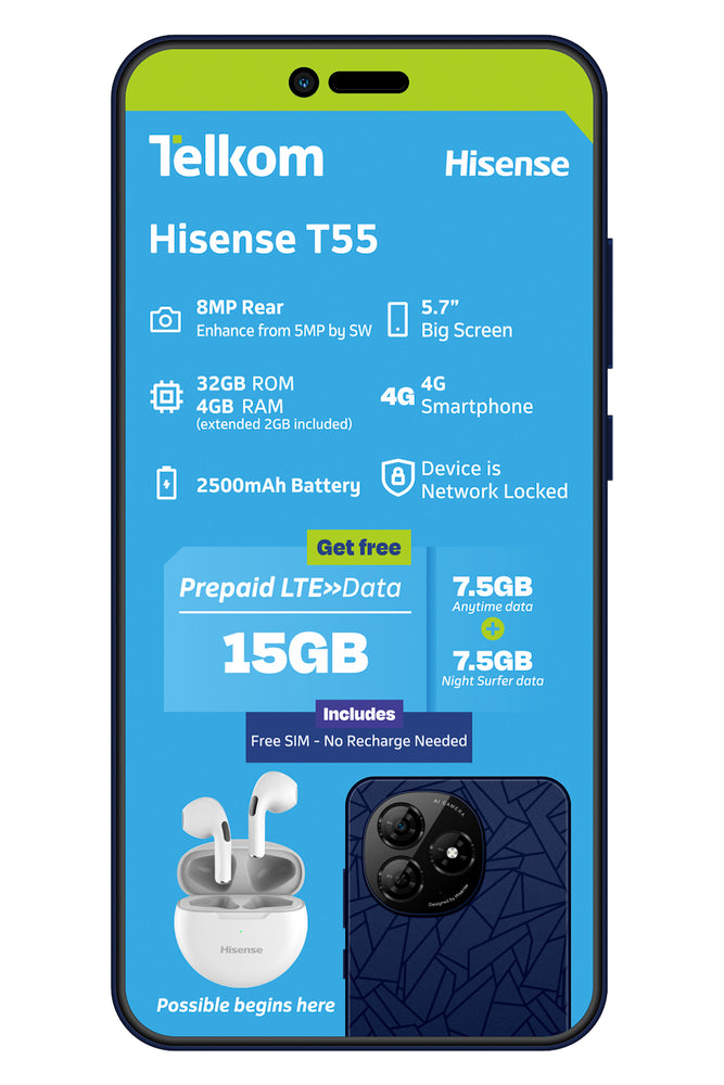 Hisense 4G With Data Bundle Blue