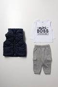 3 Piece Gillet & Trackpants Set Navy (4)