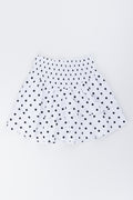 White & Black Polka Dot Ra-Ra Skirt