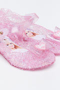 Pink Glitter Barbie Jelly Shoes (2)